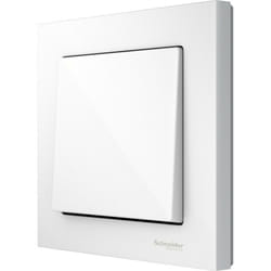 Merten M-Plan - enjoliveur pour commande simple d'éclairage - blanc brillant (MTN432119)