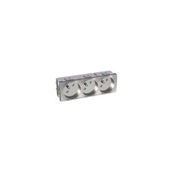 Schneider Electric - Bloc triple prise 3X2P+T 16A aluminium format 45mm altira ALB46232