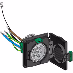 EVlink - Bloc prise t2s wallbox st d tri iec - SCH EVP1HSM43