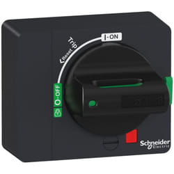 Schneider Electric - TeSys gv - Poignée noire rotative IP40 - On/Off/Trip - Montage direct sur GV4