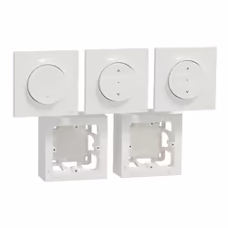 Wiser Odace - Kit commande sans fils et 2 volets roulants zigbee 3.0 saillie - - permet de centraliser 2 interrupteurs volets ...