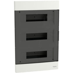 Schneider Electric - Coffret de distribution encastrable étanche IP40 Easy9 eu 36 modules (3x12) EZ9EU-3-12-PT-T transparent schneider