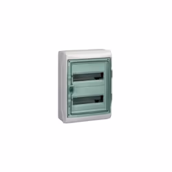 COFFRET POUR APPAREILLAGE MODULAIRE MUREVA SCHNEIDER ELECTRIC - 2 RANGÉES - 12 MODULES - IP65 - EN SAILLIE