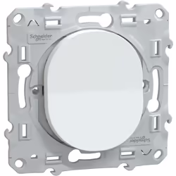 permutateur - blanc - fixation par vis - sans plaque - schneider electric s320205