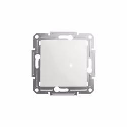 SCHNEIDER ELECTRIC ASFORA EPH0770121D BOUTON-POUSSOIR 1 BOUTON 10 A - 250 V - ENCASTRÉ - BORNES À VIS - BLANC