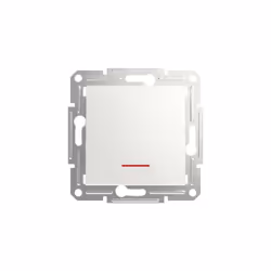 Bouton poussoir Asfora de qualité supérieure avec une capacité de charge de 10 A. Dispose d'un indicateur LED intégré qui ind ...
