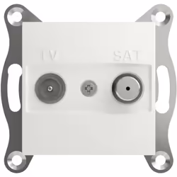 Informations techniques Couleur : blanc (RAL 9003) Fonction appareillage : Prise de passage TV-SAT Indice de protection : IP2 ...