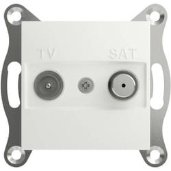 Schneider Electric Prise de passage TV-SAT Asfora blanc (RAL 9003) EPH3470321D 1 pc(s)