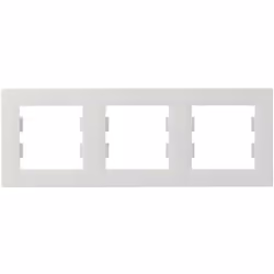 enquête Cadre Schneider Electric Asfora 3 compartiments : idéal pour Ideal pour prises et interrupteurs Orientation horizonta ...