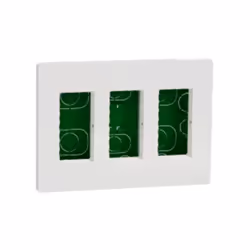Schneider New Unica boîte d'encastrement pour postes de travail Convient aux murs en plaques de plâtre et en briques Blanc po ...