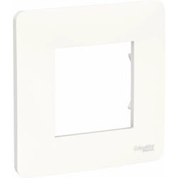 Schneider Electric - schneider - 1 poste blanc unica studio plaque de finition NU200218 - NU200218