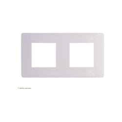 Schneider Electric - Plaque Schneider Unica Studio 2 Postes Finition: Blanc
