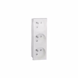 Schneider Unica prise triple 2P+T raccord rapide mécanisme blanc - NU307918 La prise de courant triple 2P+T blanche Schneider ...