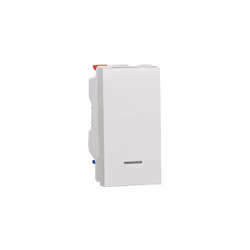 SCHNEIDER Unica va-et-vient lumineux 1 module mécanisme blanc - NU310318S Cet interrupteur va et vient 1 module Schneider Ele ...