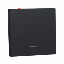 Unica - va-et-vient lumineux (témoin) - 10A - 250Vca - connexion rapide - 2 modules - Anthracite - mécanisme seul