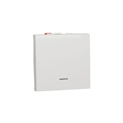 Schneider Electric - schneider unica bouton poussoir lumineux 2 modules mécanisme blanc - NU320618FN