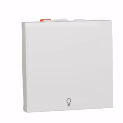 Mécanismes électriques Schneider New Unica SCHNEIDER NU320618L Bouton poussoir 2 modules symbole lumière polaire SCHNEIDER NU ...