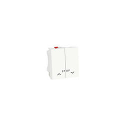 Schneider Electric - commande volet roulant - poussoir - stop - 10a - 2 modules - blanc nu323718