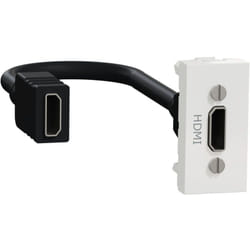 Schneider Electric - Unica prise hdmi préconnectorisée 1 mod Blanc méca seul schneider NU343018