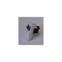 Prise haut-parleur HP 1 module 1 sortie ressort rouge + noir mécanisme sans support ni plaque Unica SCHNEIDER Unica - prise h ...