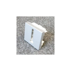 Schneider Electric - Mecanisme prise telephonique conjoncteur en t 8 contacts 1 poste 2 modules enjoliveur gris alu sans plaque Unica schneider