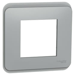 Schneider Electric - plaque ue de finition unica 1 poste blanc