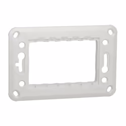 Unica - support de fixation 3 modules - plastique - SCH NU7103P