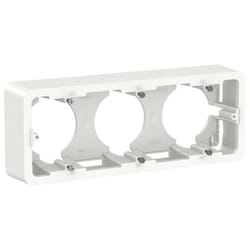 Schneider Electric - Unica - boîte en saillie - Blanc - 3 postes (NU840618)