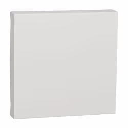 Unica - enjoliveur interrupteur ou bouton-poussoir - 2 modules - Blanc