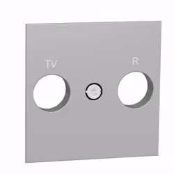Schneider Nouveaux mécanismes électriques Unica SCHNEIDER NU944030 Cache de prise TV/FM en aluminium SCHNEIDER NU944030 Après ...