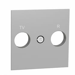 Schneider Electric - Cache prise tv / fm en aluminium schneider NU944030