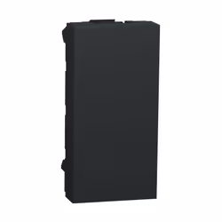 Unica - obturateur - 1 module - Anthracite - mécanisme seul
