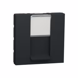Unica - prise de communication RJ45 simple - cat. 6 FTP - 2 modules - Anthracite - mécanisme seul
