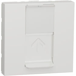 Schneider Electric - Unica prise RJ45 simple cat 6A ftp 2 mod Blanc méca seul schneider NU344918