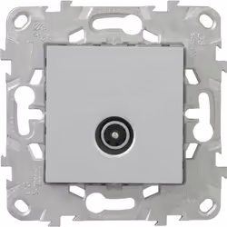 Prise TV simple aluminium Unica La gamme d'appareillages Unica est une gamme de prises et interrupteurs composables au design ...