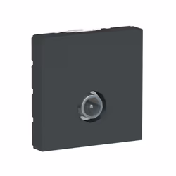 Unica - prise télévision - TV mâle - individuel - 2 modules - Anthracite - mécanisme seul