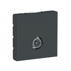 Schneider Electric - Unica - prise télévision - tv mâle - individuel - 2 mod - Anthracite - méca seul (NU346254)