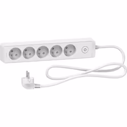 Bloc multiprises 5 Prises 2P+T (câble 1,5m) blanc - Schneider Une gamme de blocs multiprises astucieuse et esthétique, inspir ...