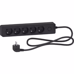 Bloc multiprises 5 Prises 2P+T (câble 1,5m) Anthracite- Schneider Une gamme de blocs multiprises astucieuse et esthétique, in ...