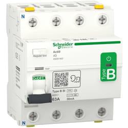 Schneider Electric - A9Z61463 Interrupteur différentiel à courant résiduel Interrupteur différentiel sensible tous courants b 63 a 0.03 a R220352