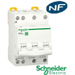 Disjoncteur 3P + N 10A - courbe C - peignable resi9 xp Schneider R9PFC710
