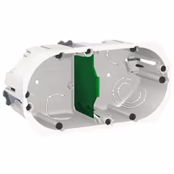 Multifix - boîte ou pot d'encastrement - diamètre 67 mm - profondeur 50 mm - 2 postes entraxe 71 mm