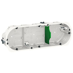 Schneider Electric - Multifix - boîte d'encastrement - ø 67mm - prof 40mm - 3 postes entraxe 71 mm (IMT35934)