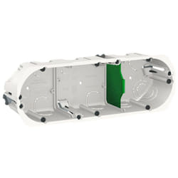 Schneider Electric - Multifix - boîte d'encastrement - ø 67mm - prof 50mm - 3 postes entraxe 71 mm (IMT35935)