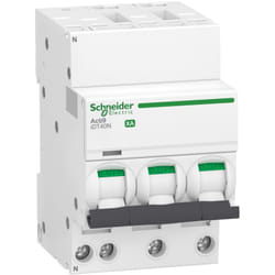 Schneider Electric - Acti9 iDT40N xa - disjoncteur modulaire - auto/vis 3P+N c 40A 6000A/10kA