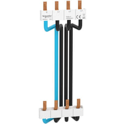Schneider Electric - Resi9 xp - peigne vertical 3P+N - entraxe 150mm - câbles préformés (R9PXV4)