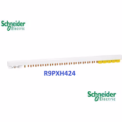 Peigne de raccordement horizontal Resi9 xp 3P+N 63A - 24 modules de 18 mm Marque Schneider Réf : R9PXH424 Peigne horizontal p ...