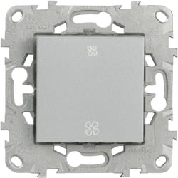 Schneider Electric - Interrupteur va et vient vmc 10A connexion rapide - Aluminium - Unica - Schneider