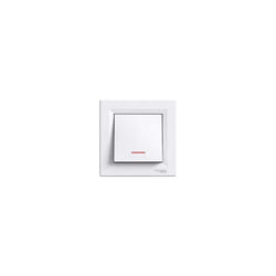Schneider Electric - Interrupteur va et vient avec voyant 10A connexion rapide - Anthracite - Unica - Schneider
