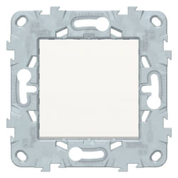 Schneider Electric - Bouton poussoir 10A connexion rapide - Blanc - Unica - Schneider